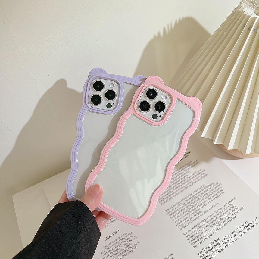 Phone Wavy Transparent Case