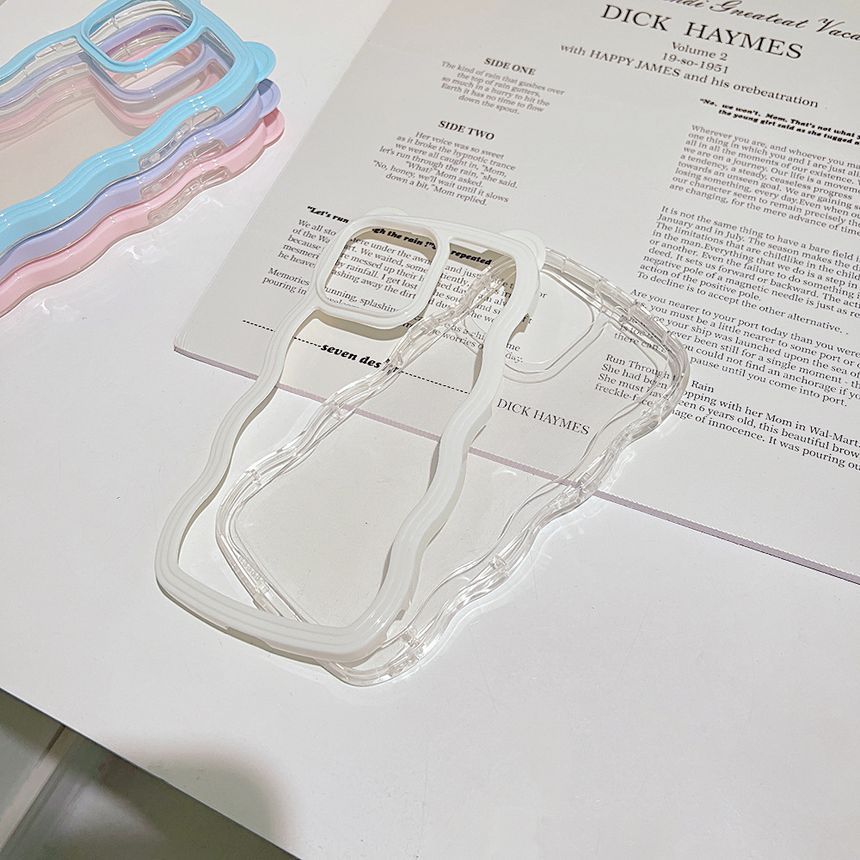 Phone Wavy Transparent Case