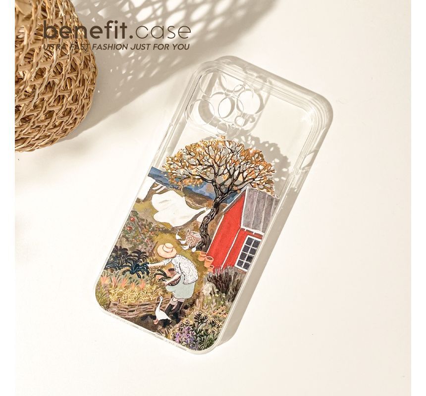 Case Scenery Phone Transparent
