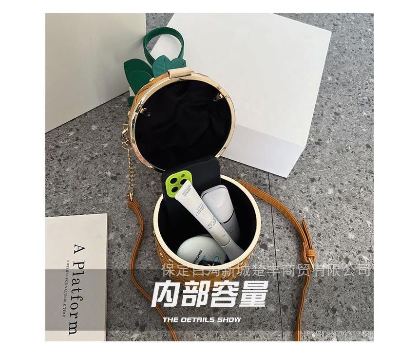 Pineapple Box Bag Shaped Crossbody