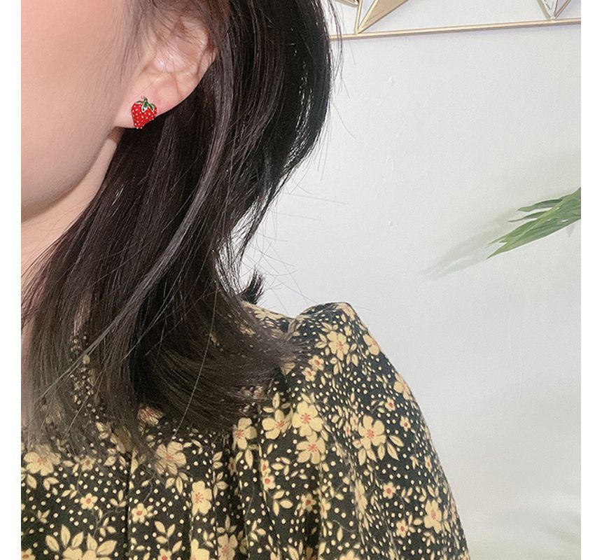 Strawberry Earring Alloy
