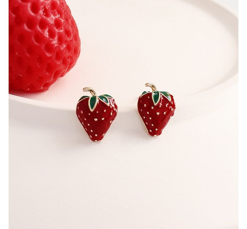 Strawberry Earring Alloy