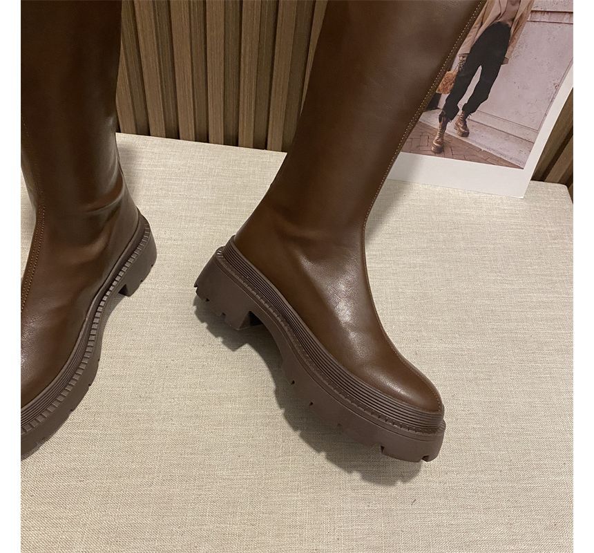 Tall Cowboy Boots Platform