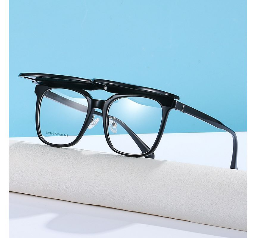 Snap with Magnetic Square On Sunglasses Glasses