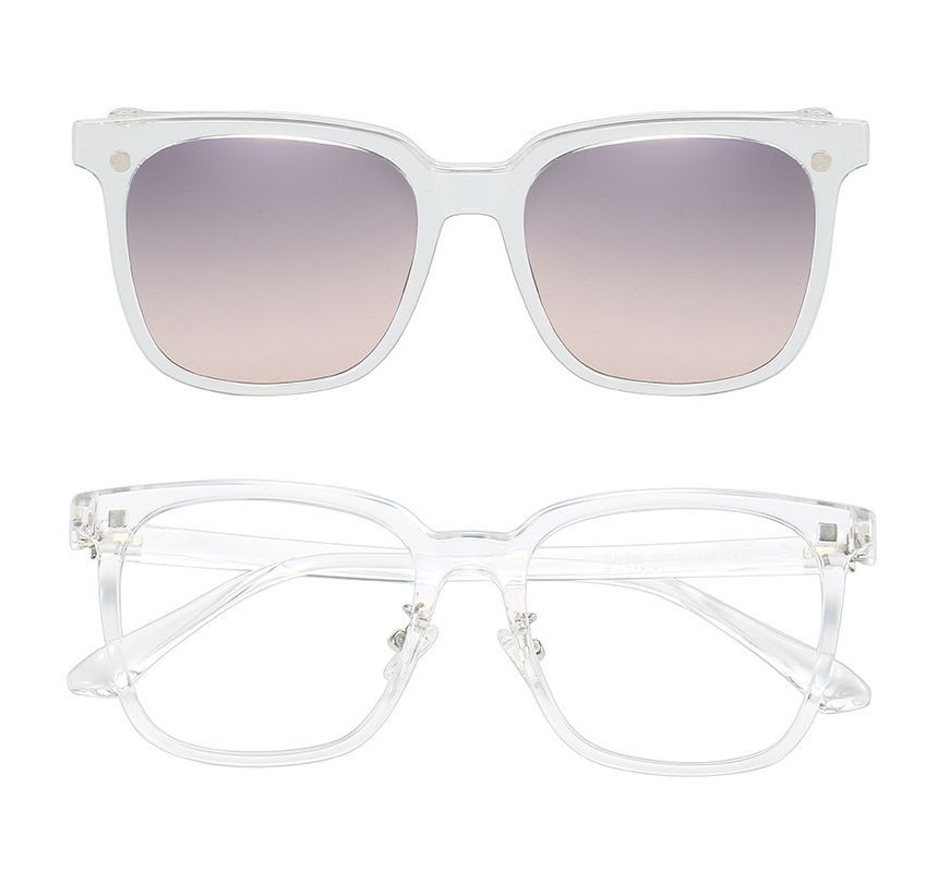 Snap with Magnetic Square On Sunglasses Glasses