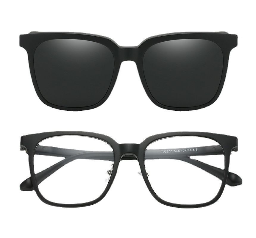Snap with Magnetic Square On Sunglasses Glasses