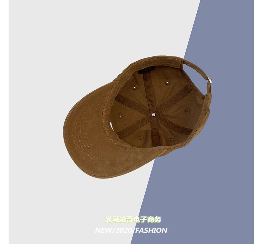 Embroidered Lettering Cap Baseball