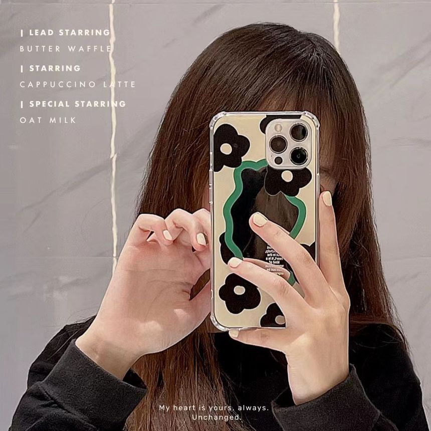 Mirrored Phone Floral Case
