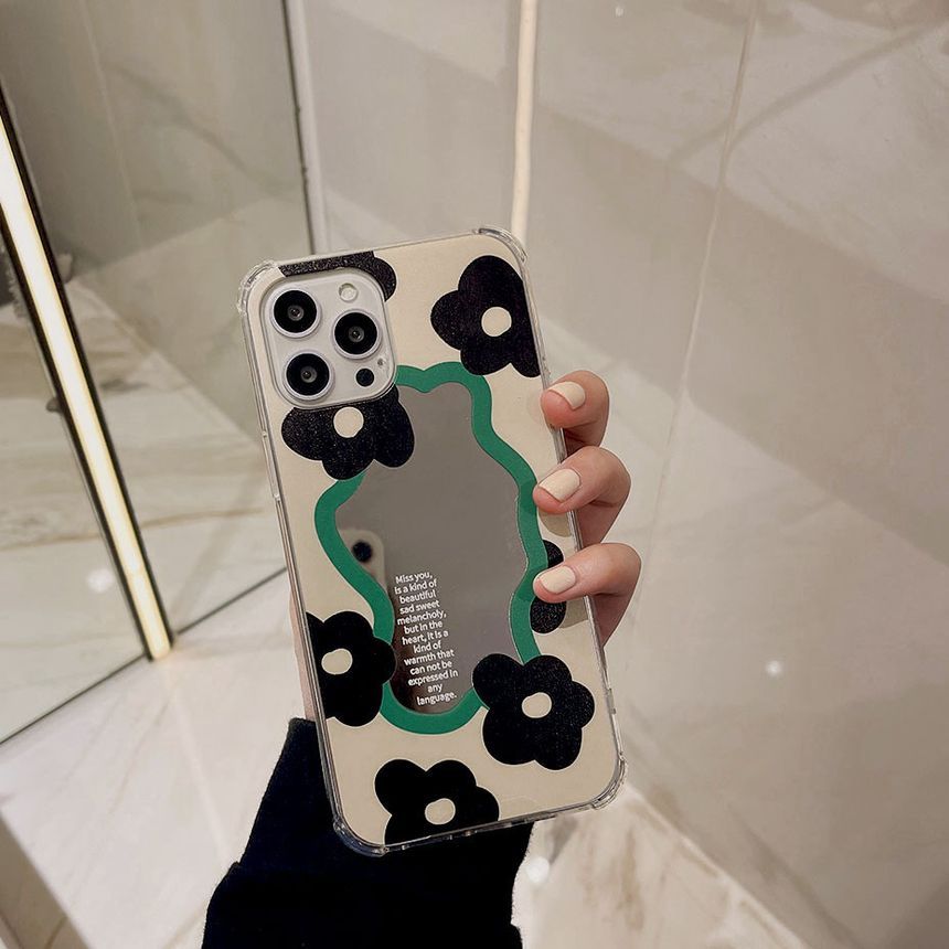 Mirrored Phone Floral Case