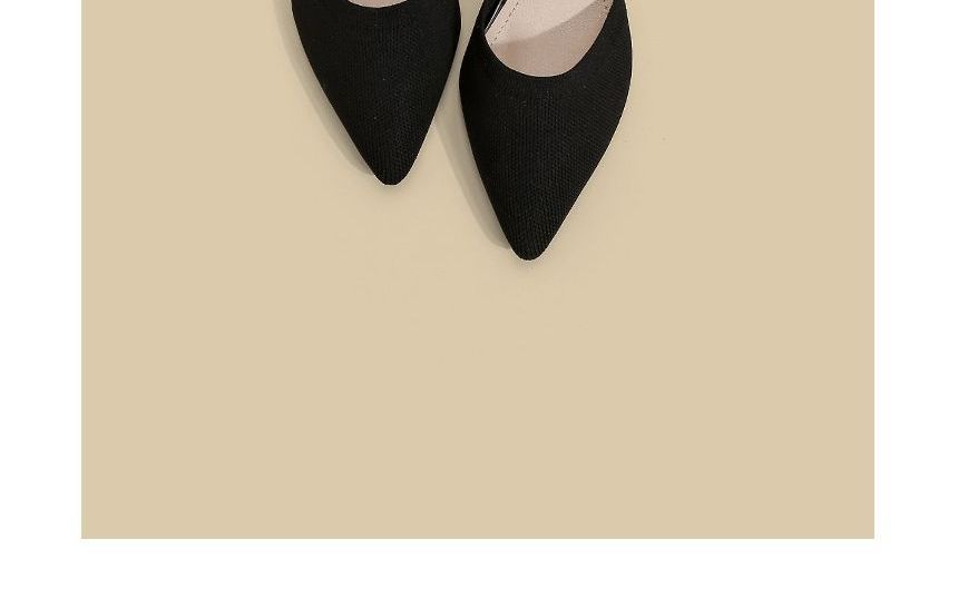 Pointy-Toe Heel Ankle Sandals Chunky Strap