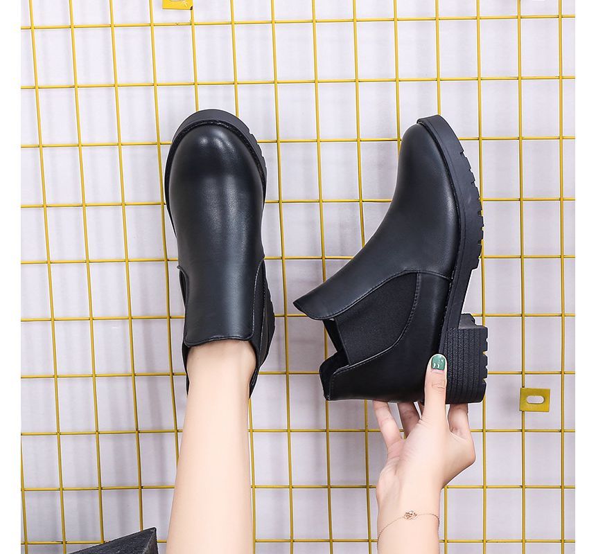 Boots Faux Ankle Leather