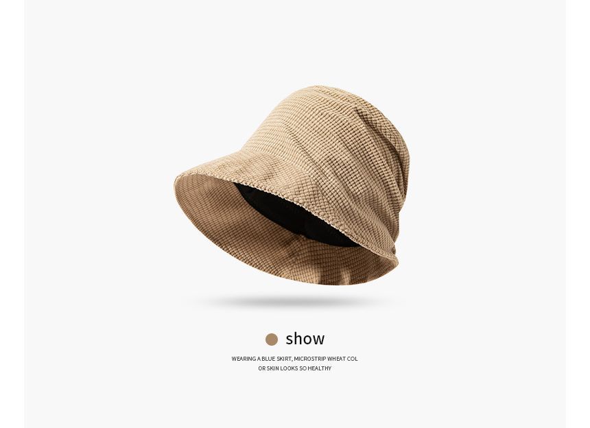 Plain Waffle Bucket Hat