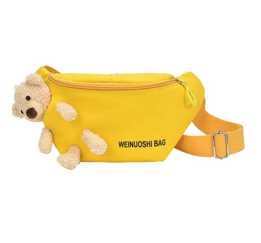 Teddy Bear Canvas Belt Bag