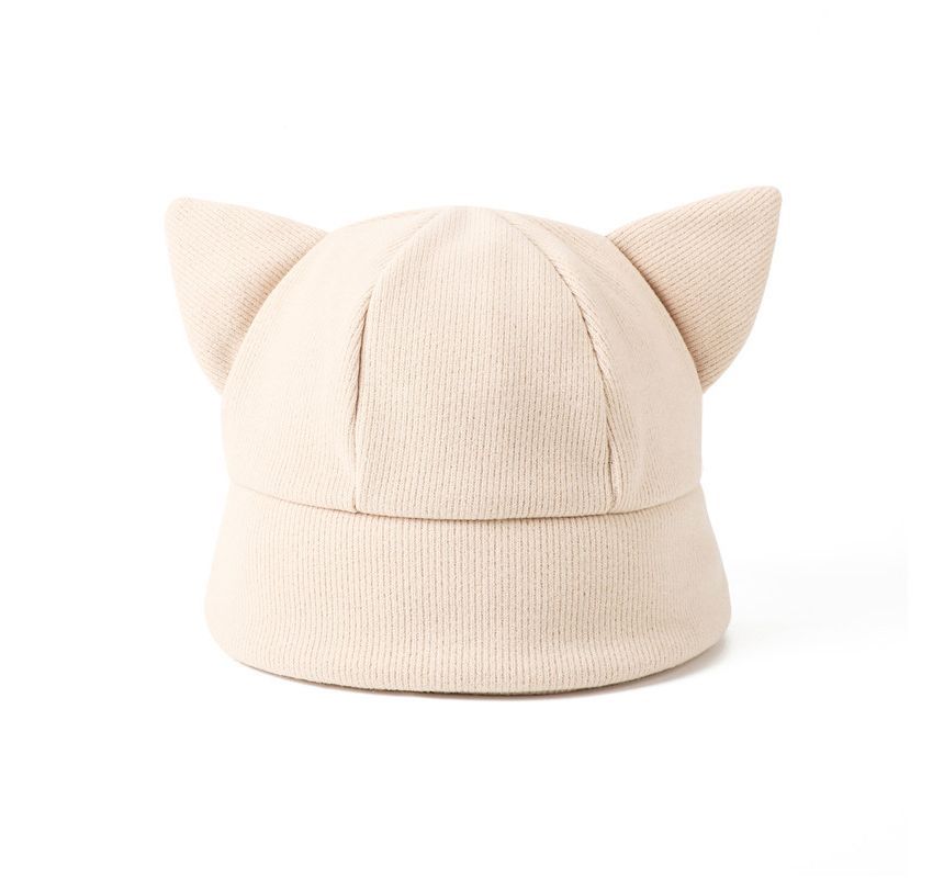 Ear Knit Hat Bucket Cat