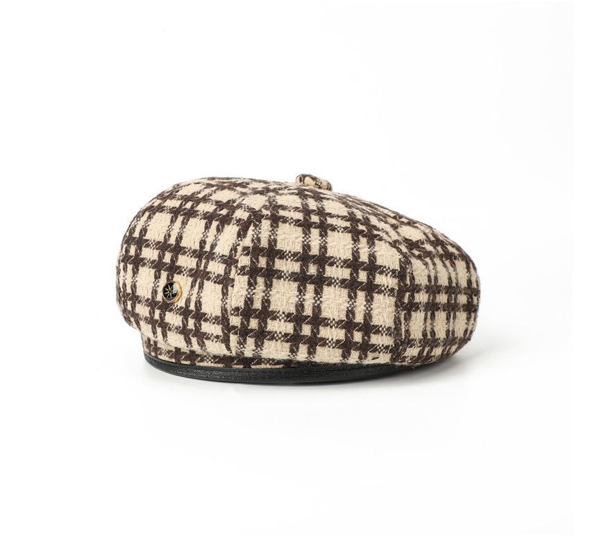 Hat Plaid Beret