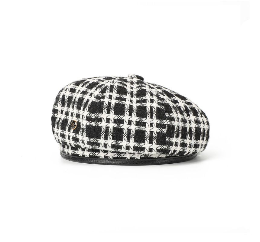 Hat Plaid Beret