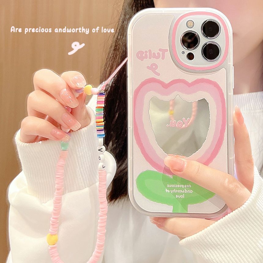 Phone Mirrored Case Tulip