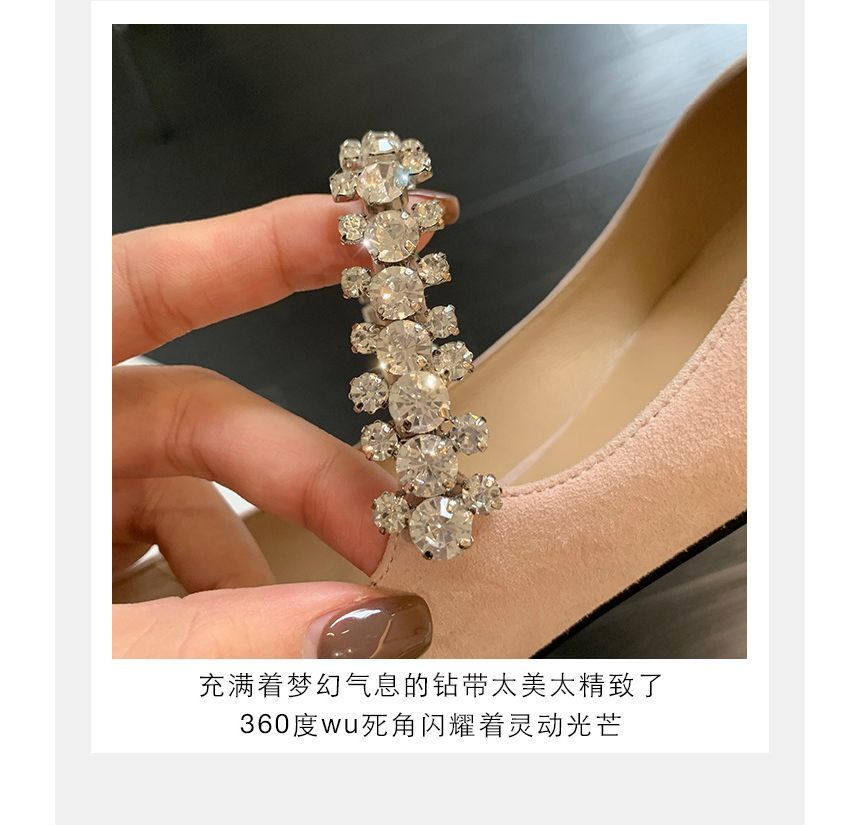 Rhinestone Flats Pointed-Toe
