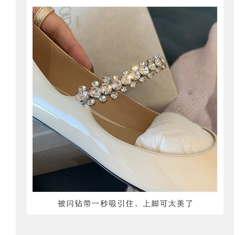 Rhinestone Flats Pointed-Toe