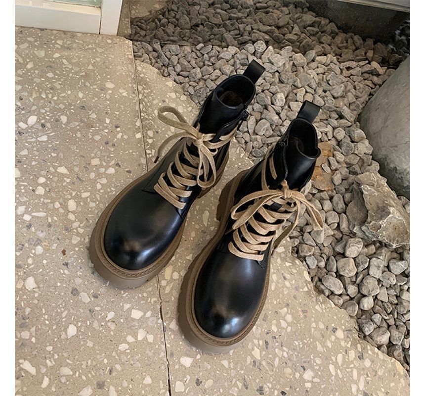 Short Chunky-Heel Color Boots Block