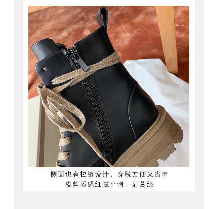 Short Chunky-Heel Color Boots Block