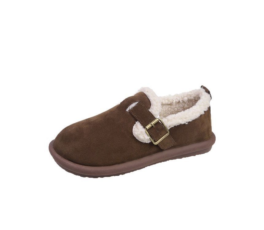 Fluffy Trim Moccasins