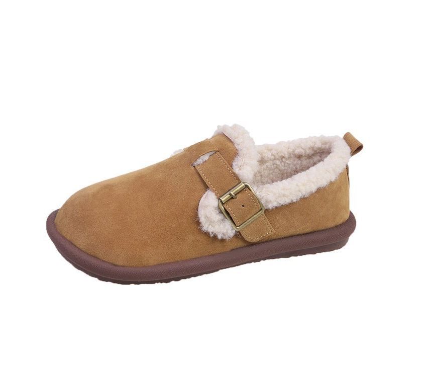 Fluffy Trim Moccasins