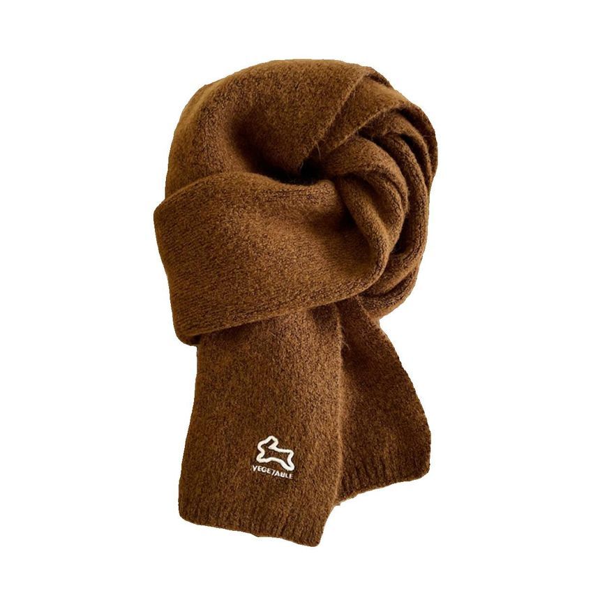 Embroidered Rabbit Scarf