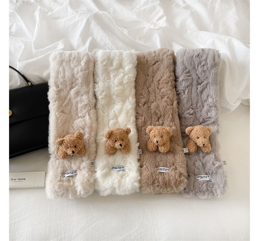 Faux Bear Scarf Fur