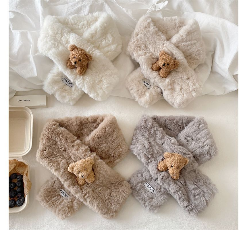 Faux Bear Scarf Fur