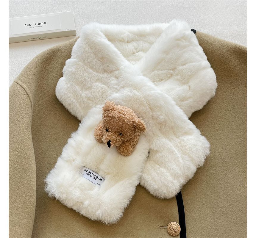 Faux Bear Scarf Fur