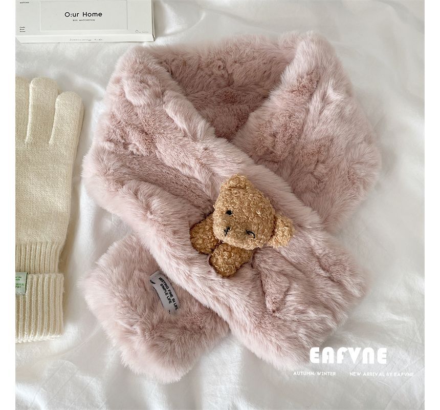 Faux Bear Scarf Fur