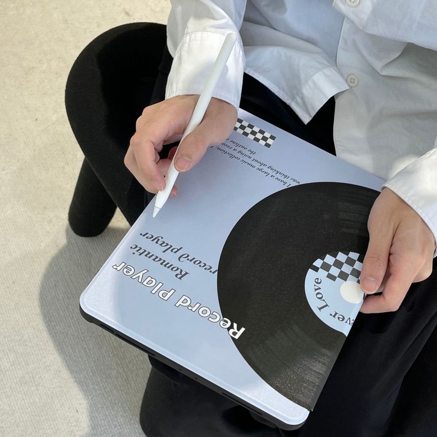 Print iPad Vinyl Case Record