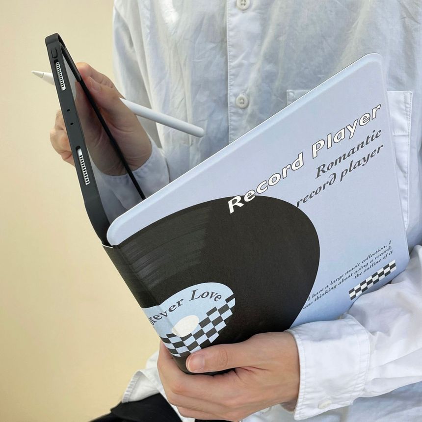 Print iPad Vinyl Case Record