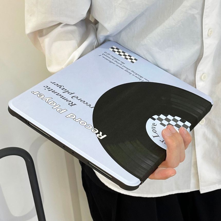 Print iPad Vinyl Case Record
