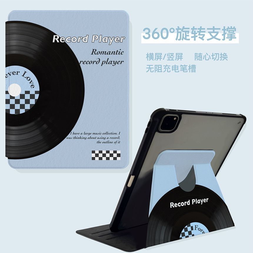Print iPad Vinyl Case Record