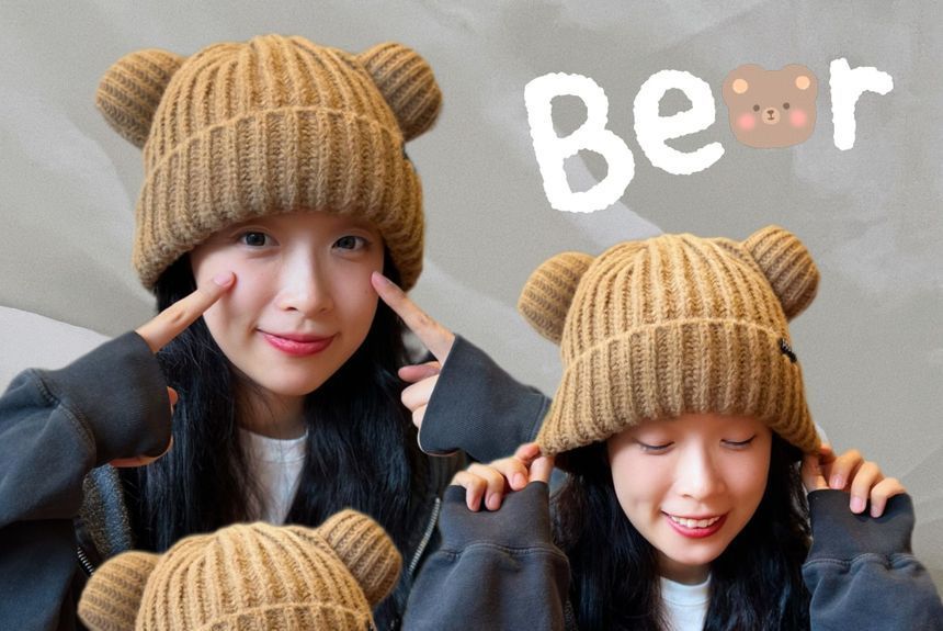 Beanie Bear Ear Knit