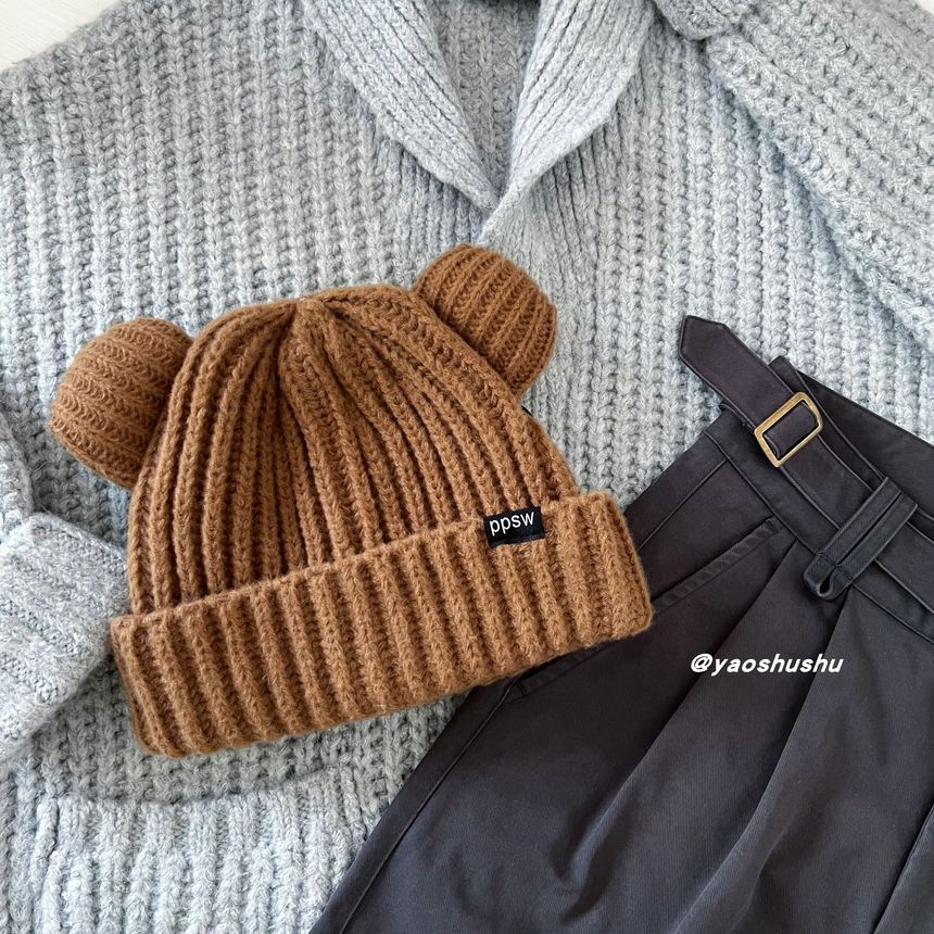 Beanie Bear Ear Knit