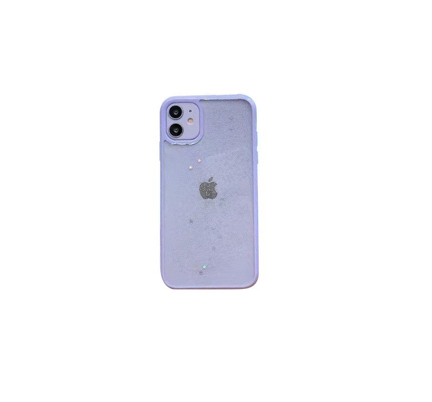 Transparent Case Phone Leaf Gold
