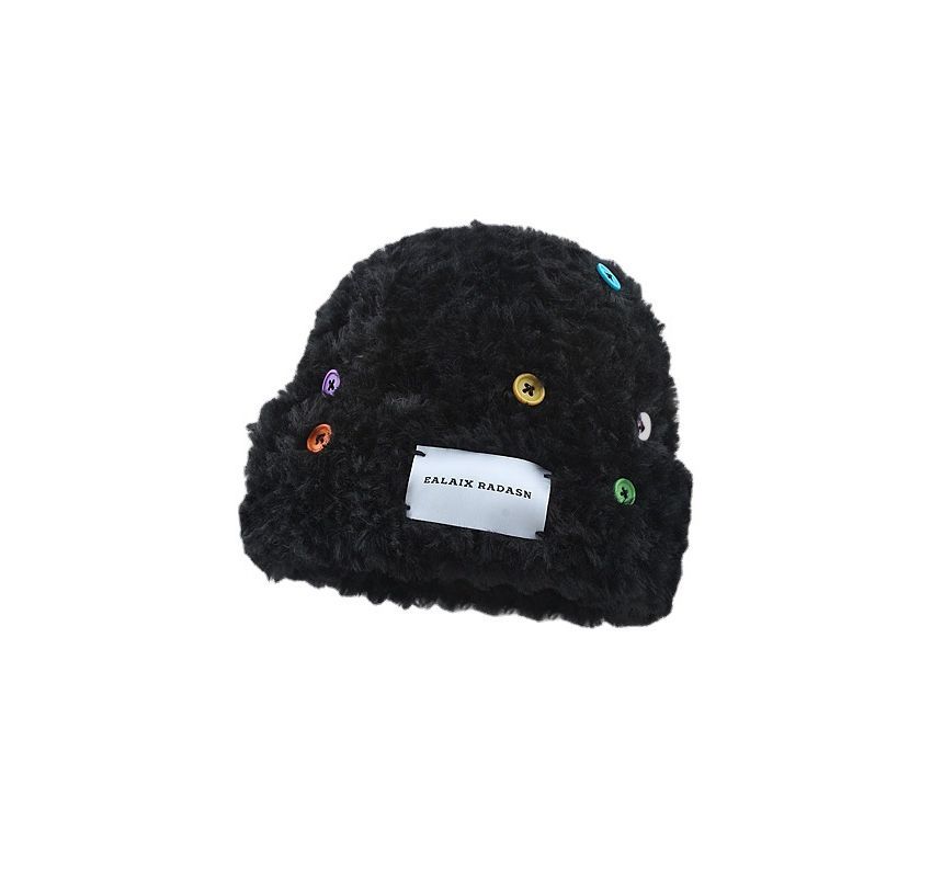 Plain Beanie Applique Fluffy