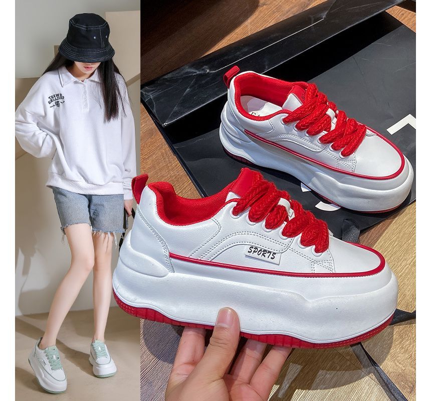 Lace Platform Up Sneakers