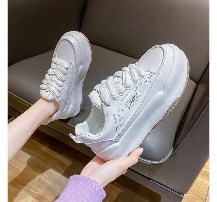 Lace Platform Up Sneakers