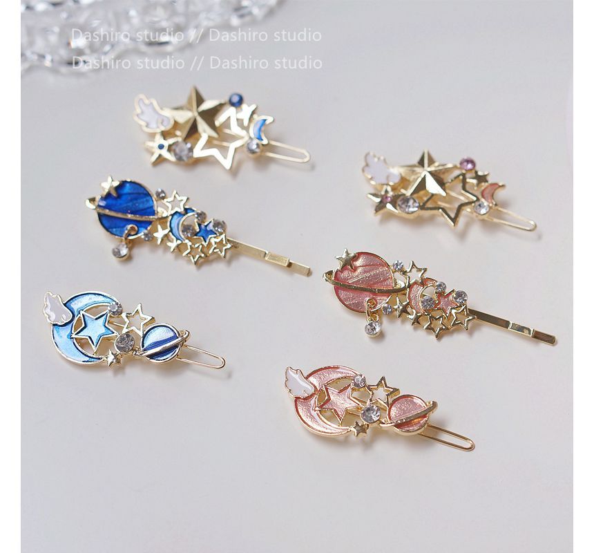 Planet Pin designs) Hair / (various Clip Set: