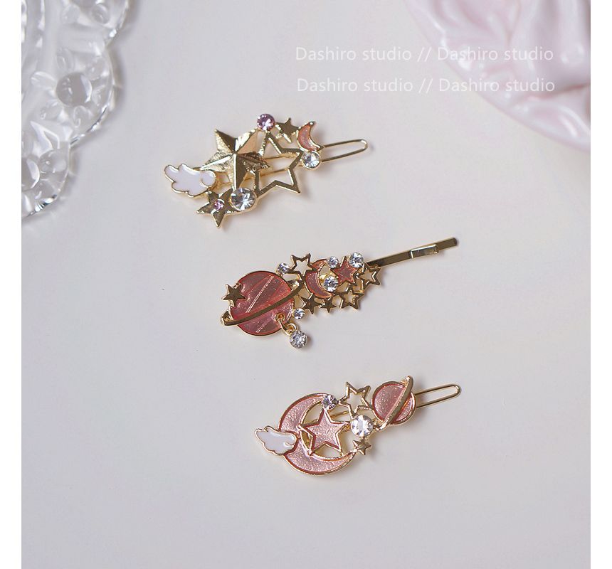 Planet Pin designs) Hair / (various Clip Set: