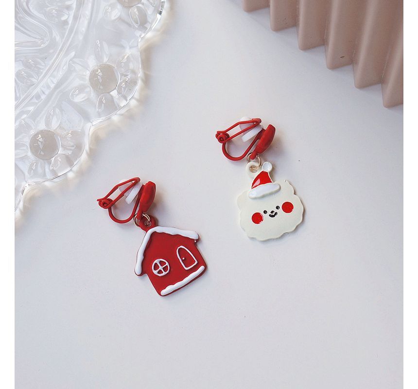 Earring Alloy Christmas designs) (various
