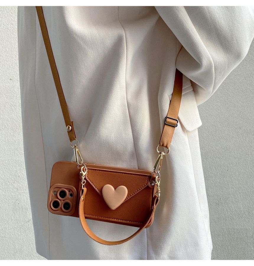 Heart Holder Case Card Phone