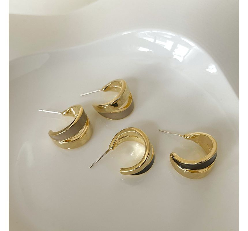 Earring Open Alloy Hoop