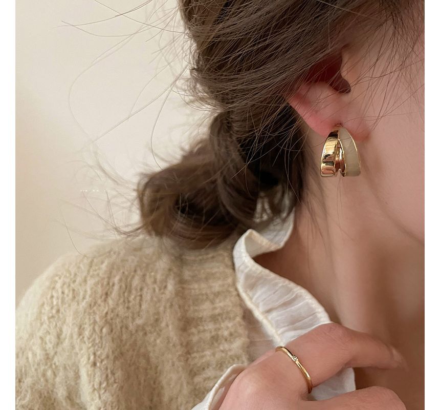 Earring Open Alloy Hoop