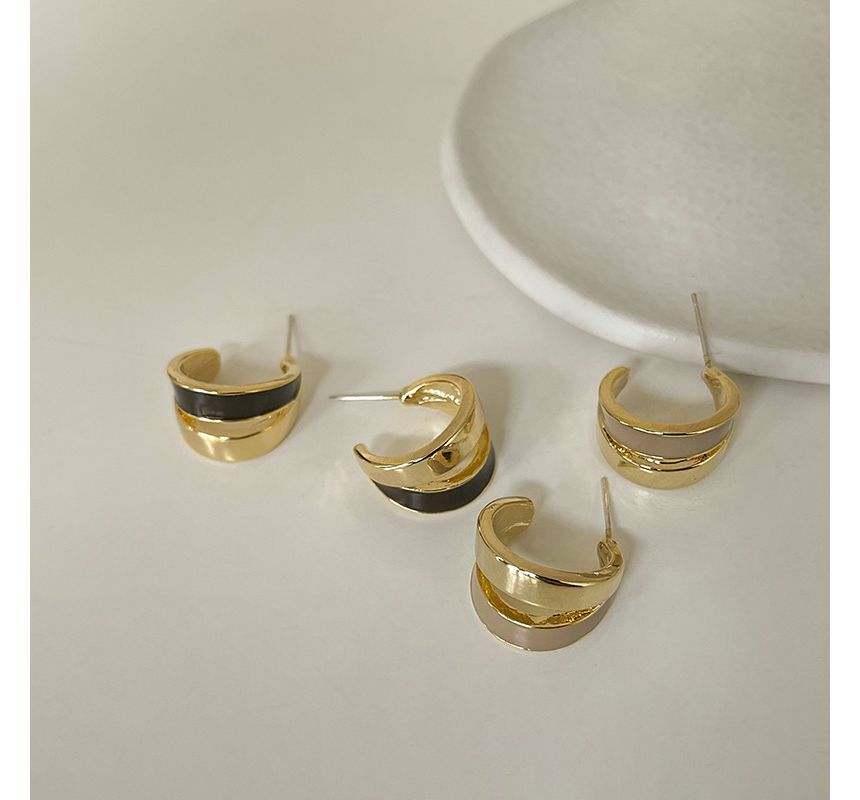 Earring Open Alloy Hoop