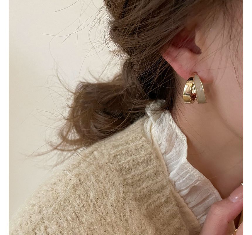 Earring Open Alloy Hoop